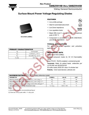 SMBZ5919B-E3/52 datasheet  